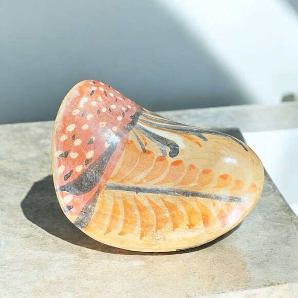 Mexico Pottery Bird Owl Whimsical Figurine Decor Hand Painted Figure Vintage - Picture 3 of 16